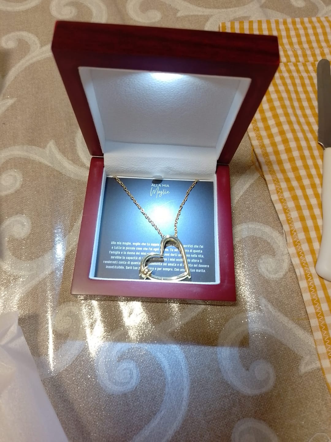 Customer photo review of "La Collana Cuore della Famiglia"