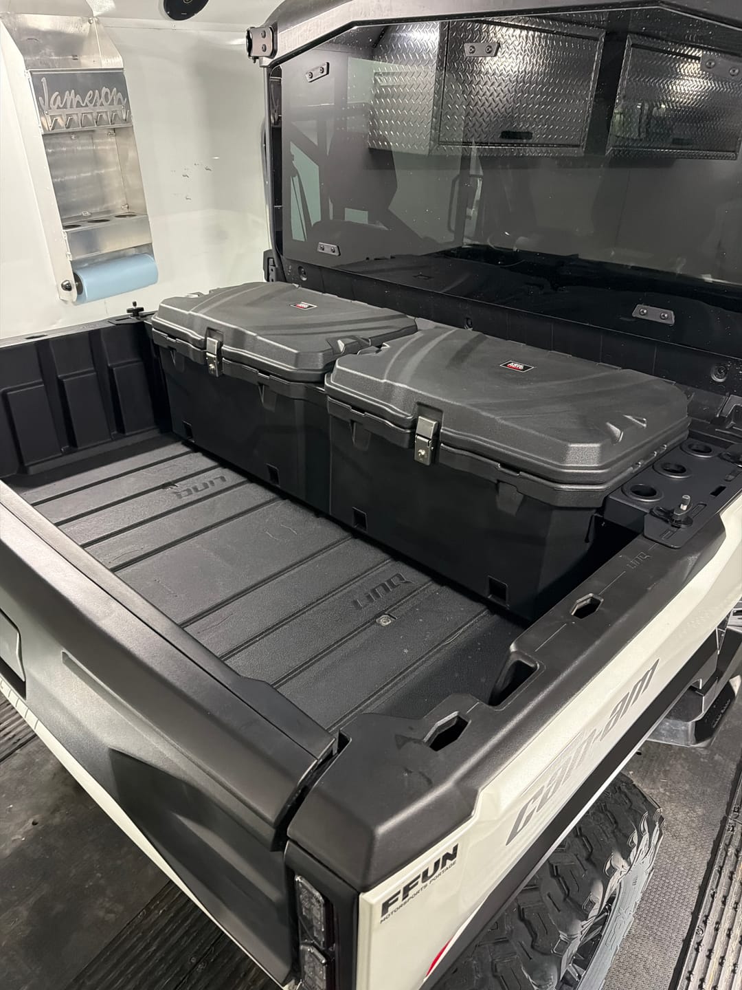 Customer photo review of 110L Lockable Cargo Box for Can-Am Defender HD10|9|8|7|5