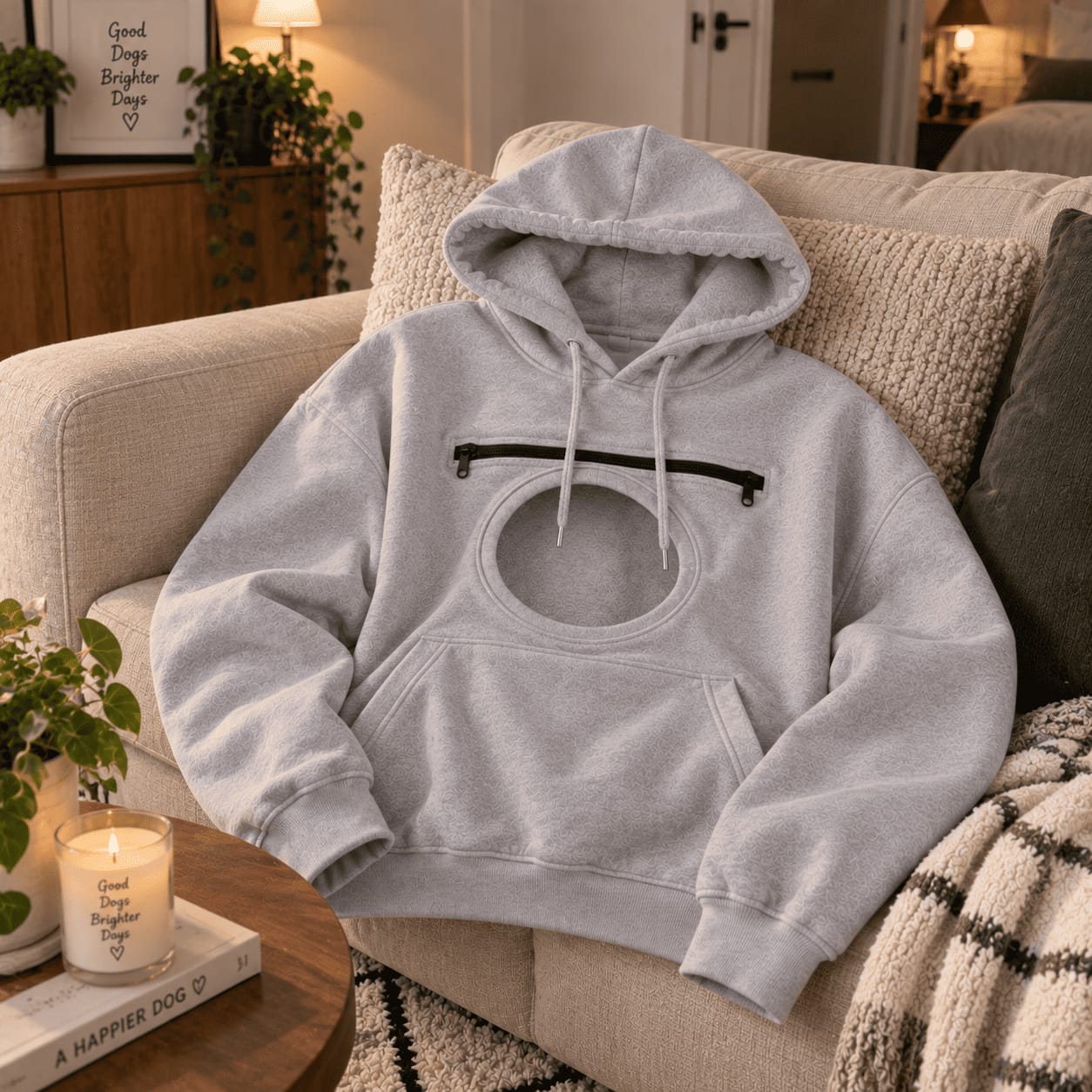 Customer photo review of Sudadera tipo canguro