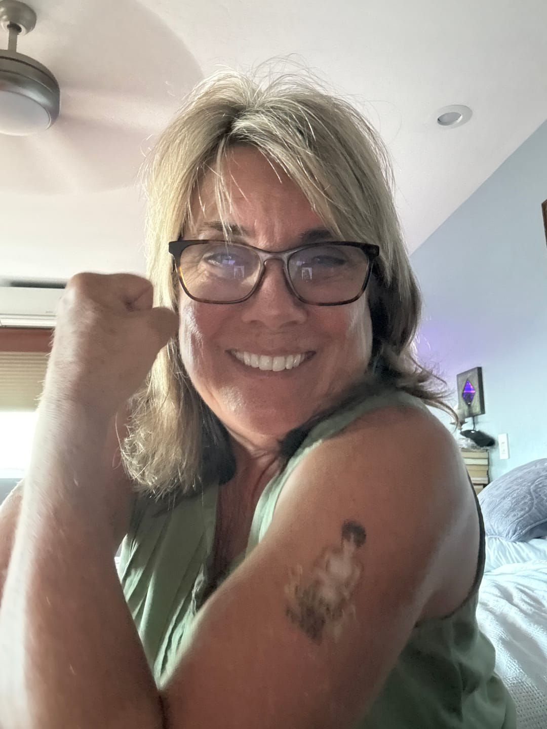 Customer photo review of Cheers to Years! - Temporary Tattoo