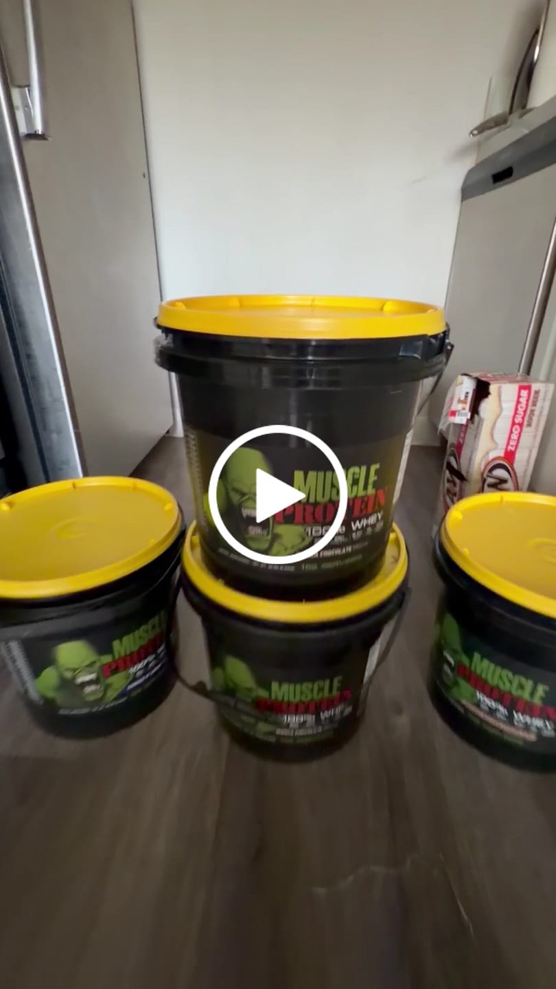 Customer video review of Whey Protein Powder Bucket