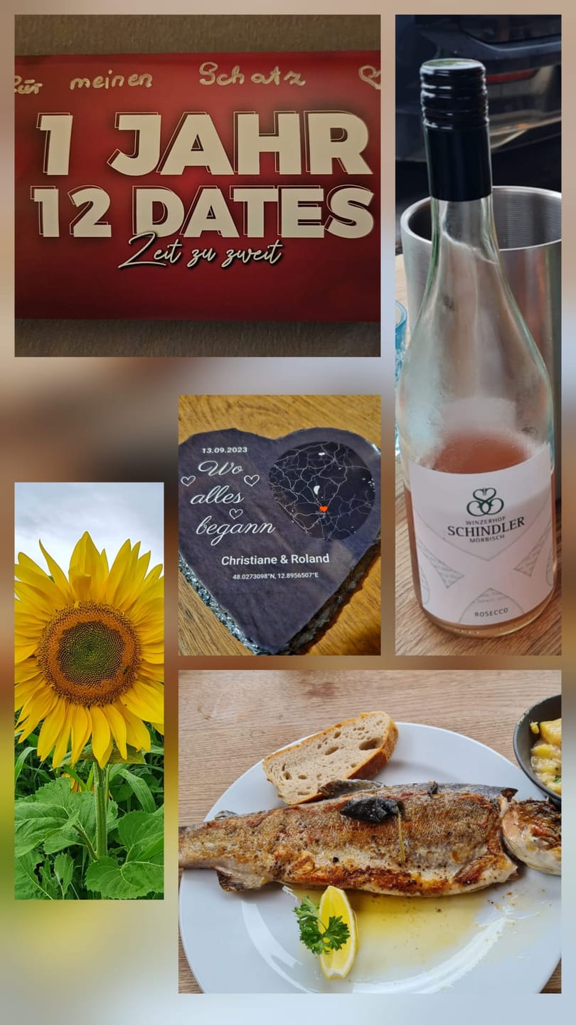 Customer photo review of Wo alles begann - Personalisiertes Schieferherz (15x15)