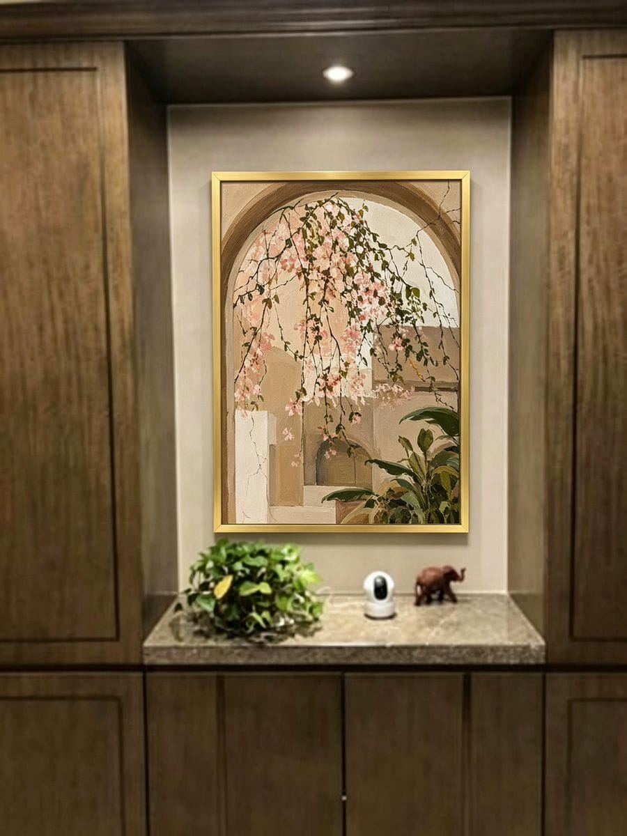 Customer photo review of Trailing Blossoms in a Warm Garden Arch #CA193