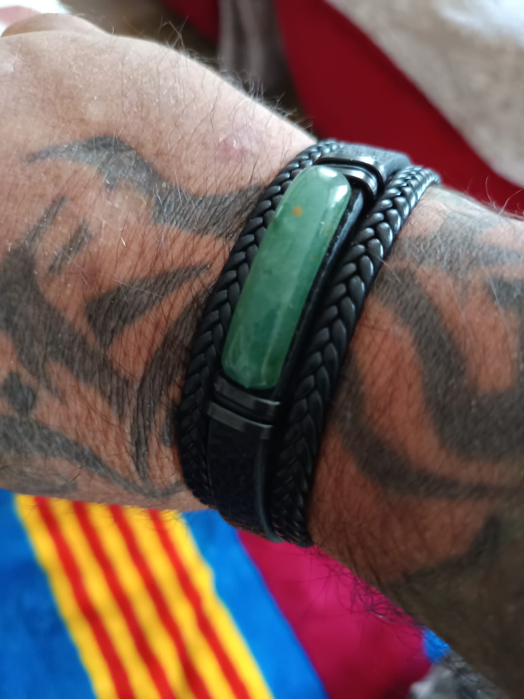 Customer photo review of ÖrökZöld Avénturin Férfi Karkötő