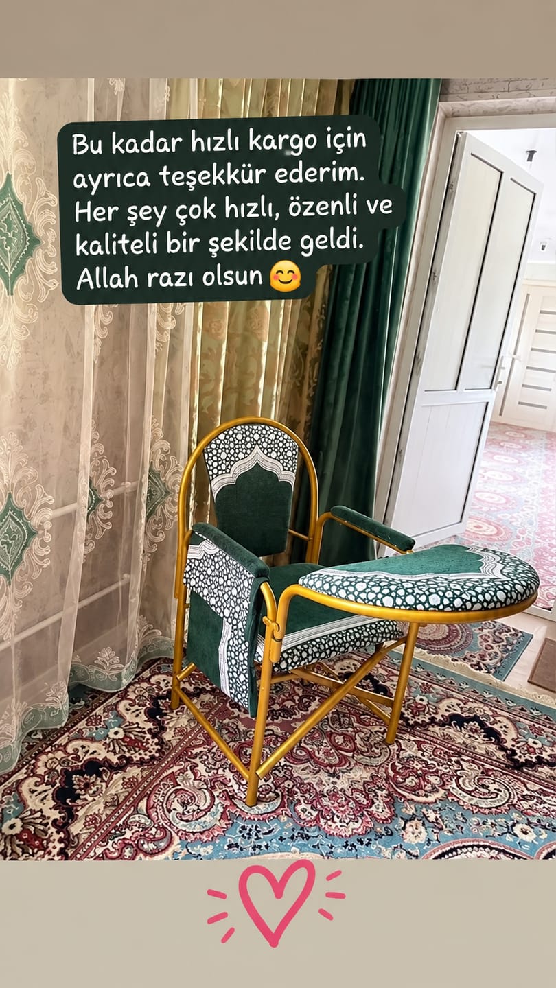 Customer photo review of 🌙 Secdehane™ Destekli Namaz Sandalyesi