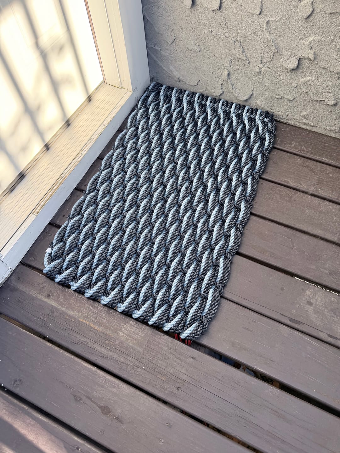 Customer photo review of Navy + Navy + Glacier Bay Doormat