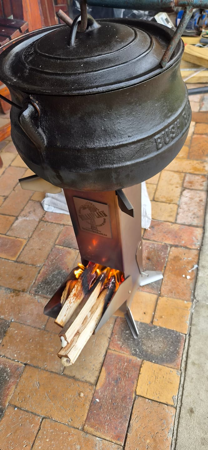 Customer photo review of BraaiPlank™ ROCKETSTOVE+ with Carry Bag