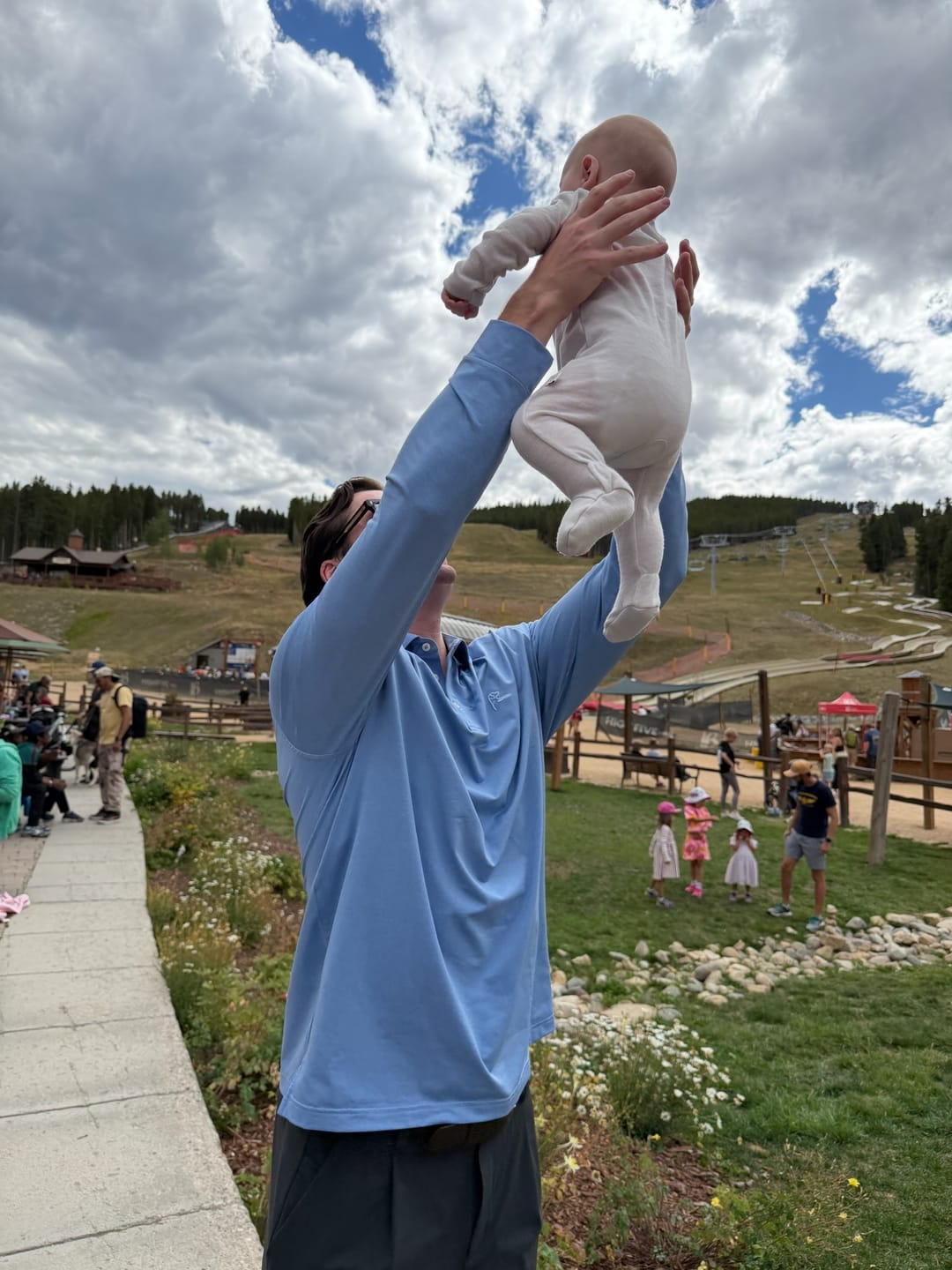 Customer photo review of Baby Bodysuit, Long Sleeve, Merino Wool, Oat