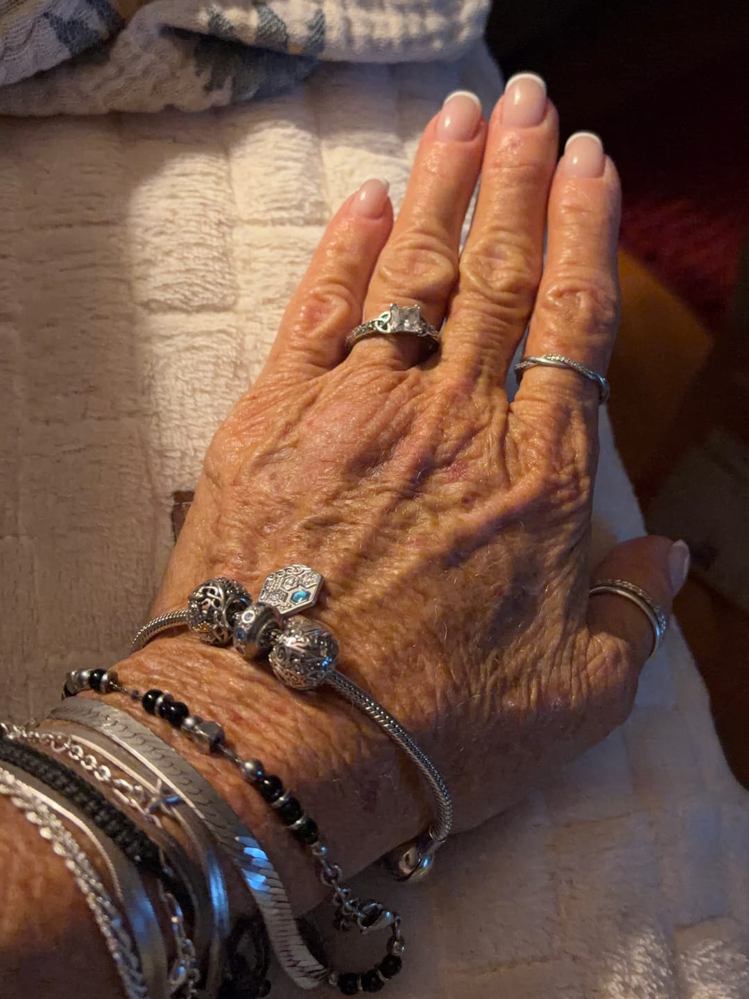 Customer photo review of Banshee's Lullaby™ Charm — 18K White Gold | Moonstone