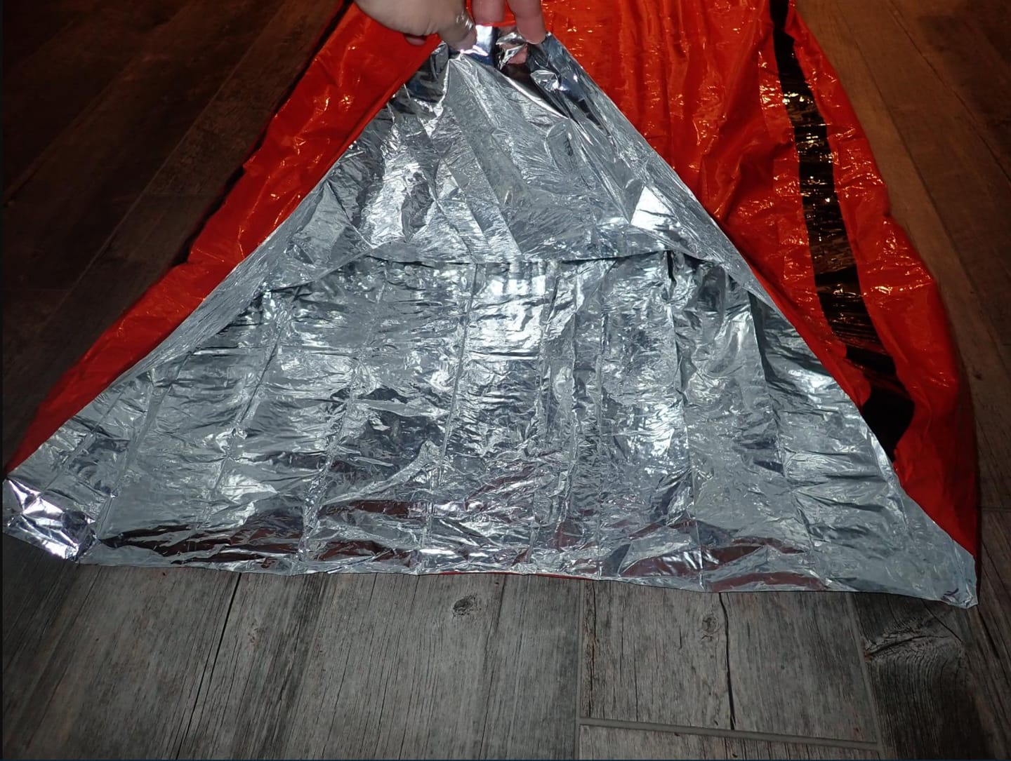 Customer photo review of Saco Vivac Térmico de Emergencia