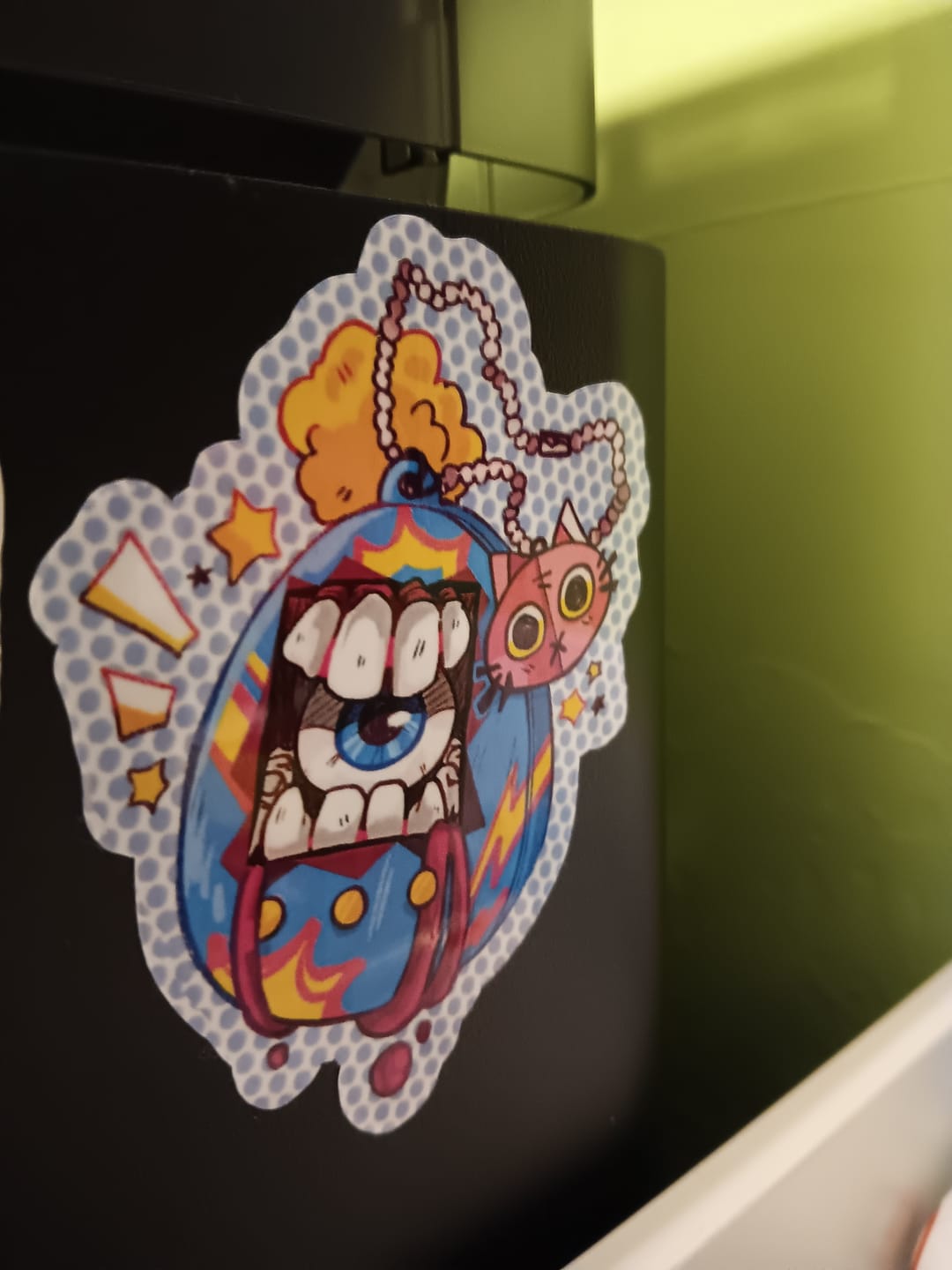 Customer photo review of Harajuku Virtual Pet Stickers!