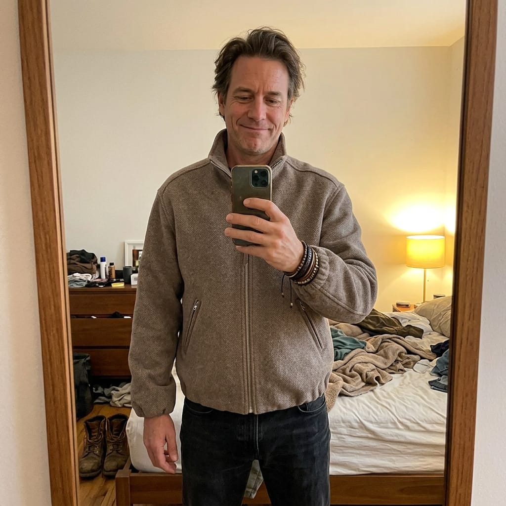 Customer photo review of Doppel Reißverschluss Businessjacke