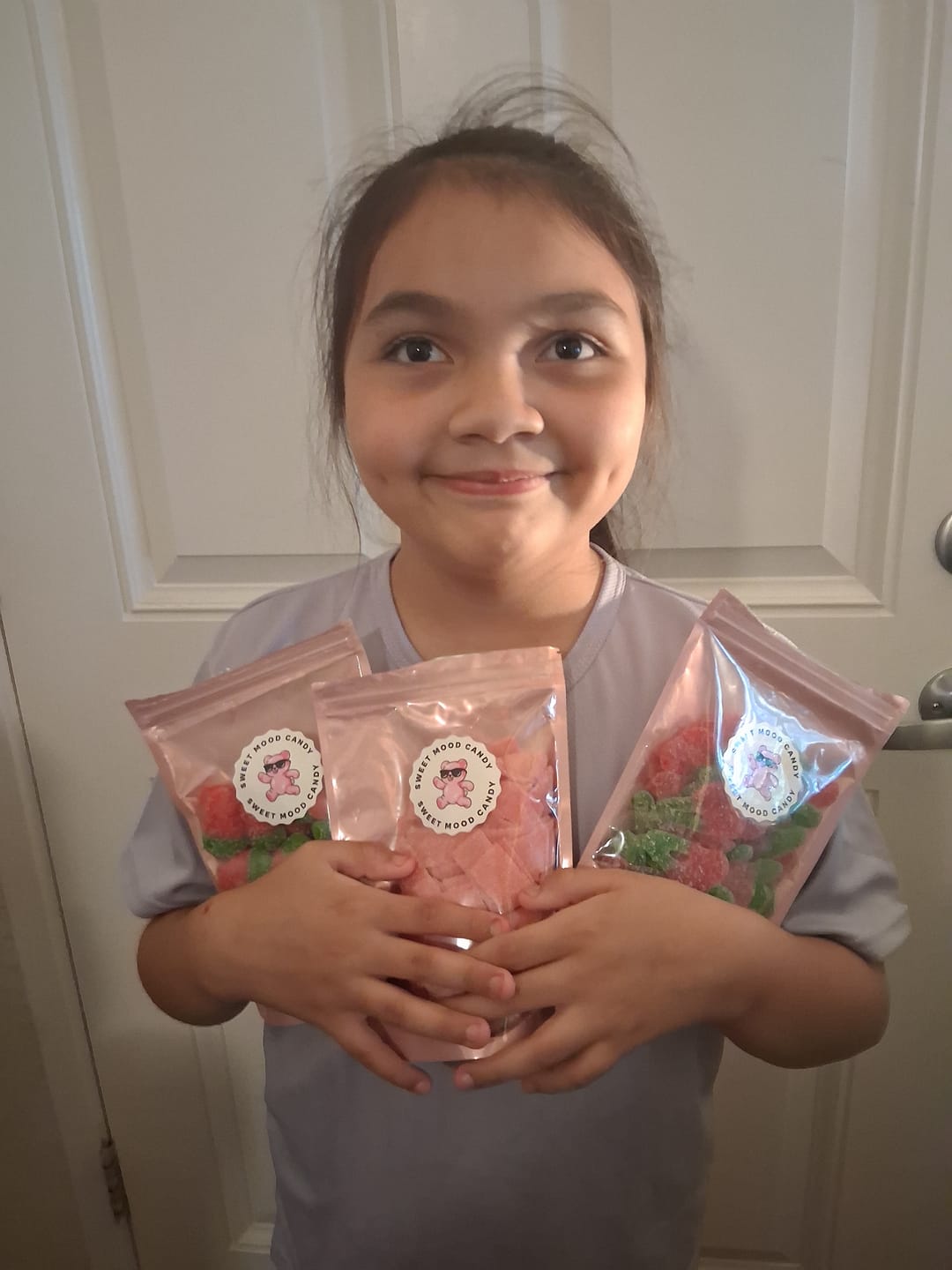Customer photo review of Just Enough - Pink Lemonade Sour Belts