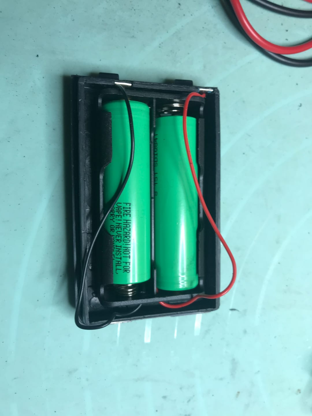 Customer photo review of Samsung 25R 18650 2500mAh 20A Battery