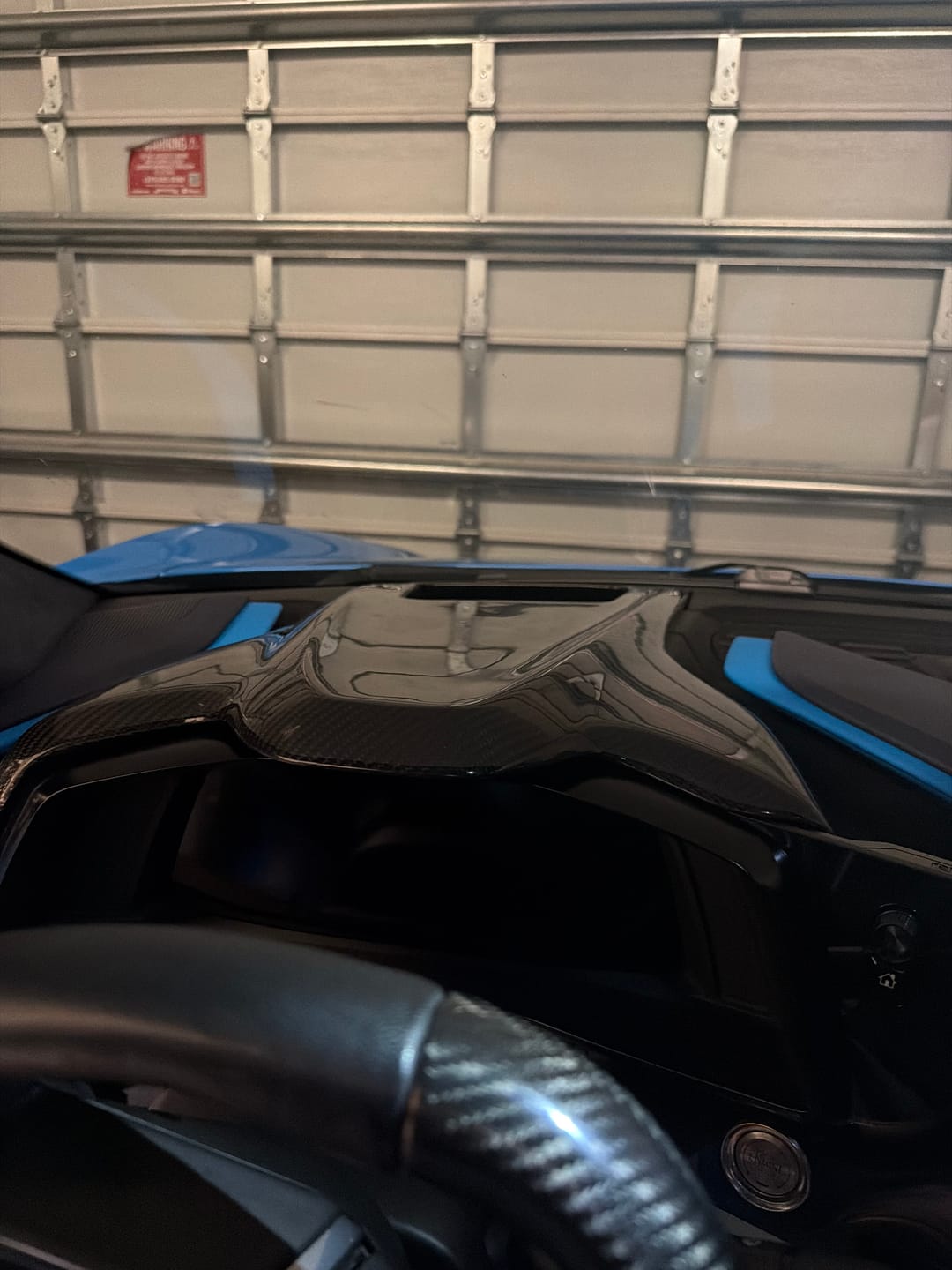 Customer photo review of 2020-25 Corvette C8 | DRY CARBON FIBER Replacement Upper Dash Instrument Panel