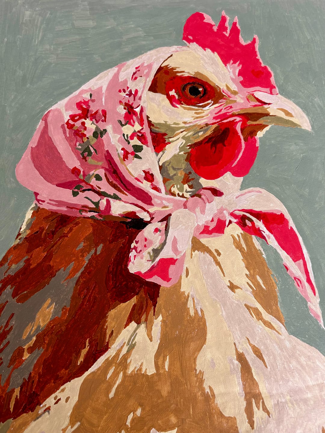 Customer photo review of Coquette Chicken | Paint by Number