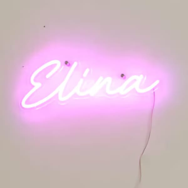 Customer photo review of Custom Neon: Elina