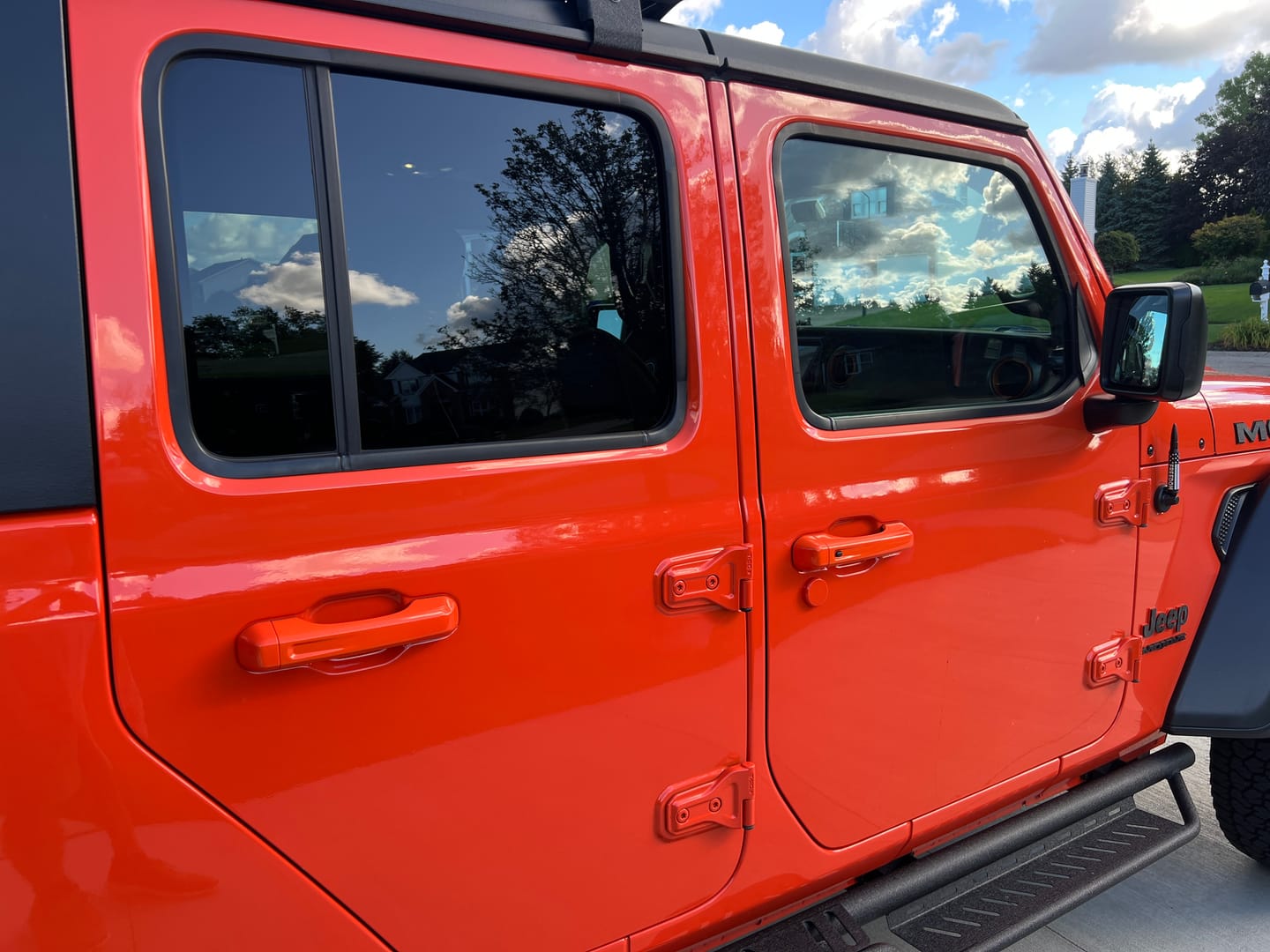 Customer photo review of JT Keyless Entry Color-Matched Door Handles (4 Handles, Buttons)