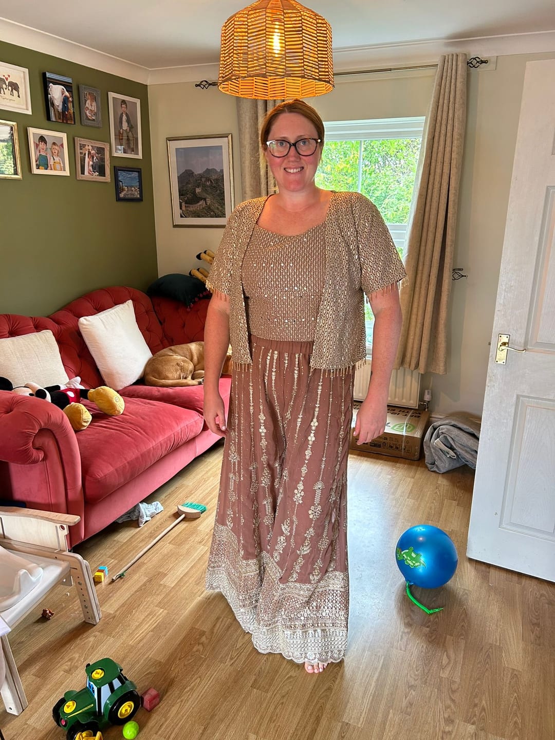 Customer photo review of Plus Size Salwar Kameez Stitching