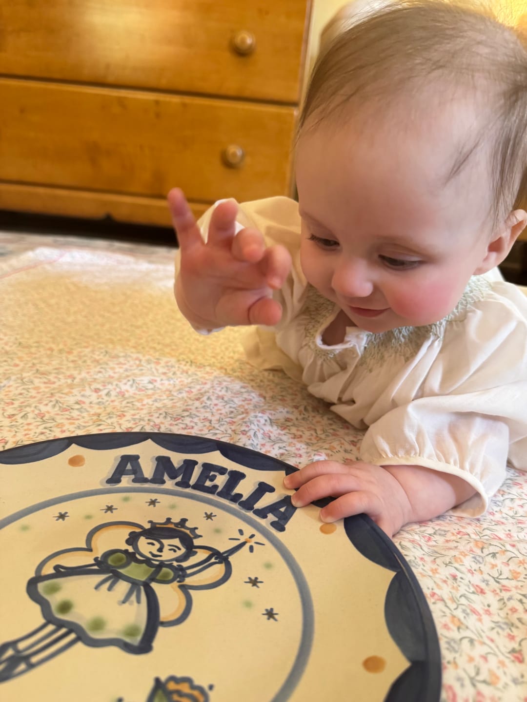 Customer photo review of Personalized Children's Plate