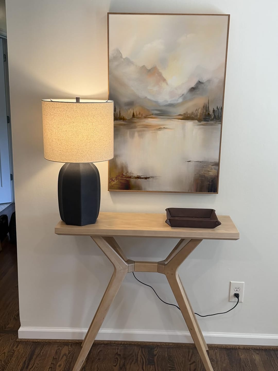 Customer photo review of Abstract Mountain Canvas Art #MO034