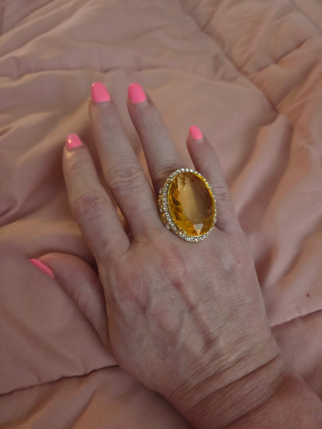 Customer photo review of HEIDI DAUS® "Moda Roma" Crystal Art Deco Ring