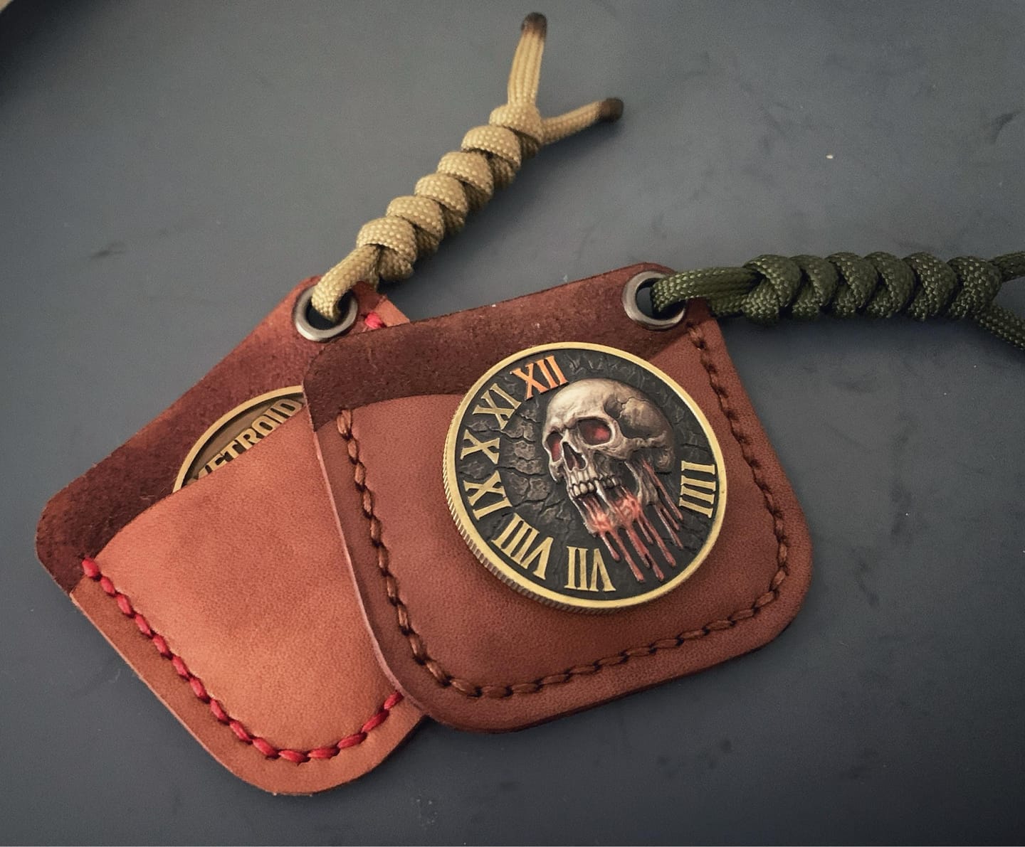 Customer photo review of Memento Mori Coin Skull Challenge Coins