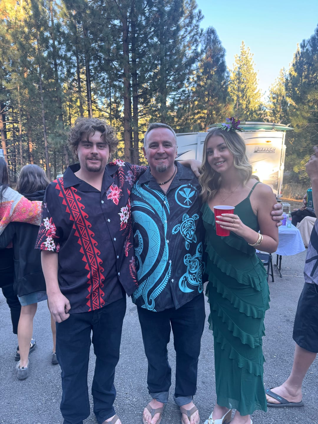 Customer photo review of Hawaii Hawaiian Shirt Polynesia With Hibiscus Pattern