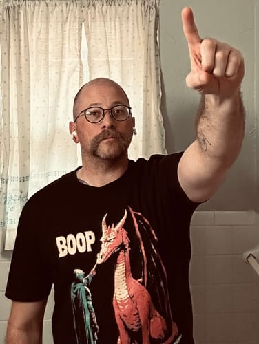 Customer photo review of Boop the Dragon T-Shirt