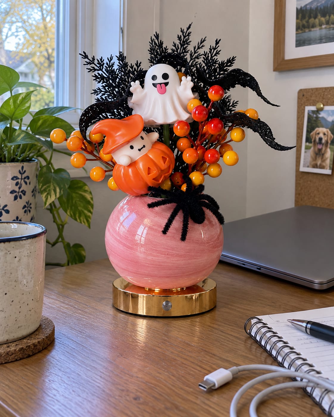 Customer photo review of pumpkin bloom lamp