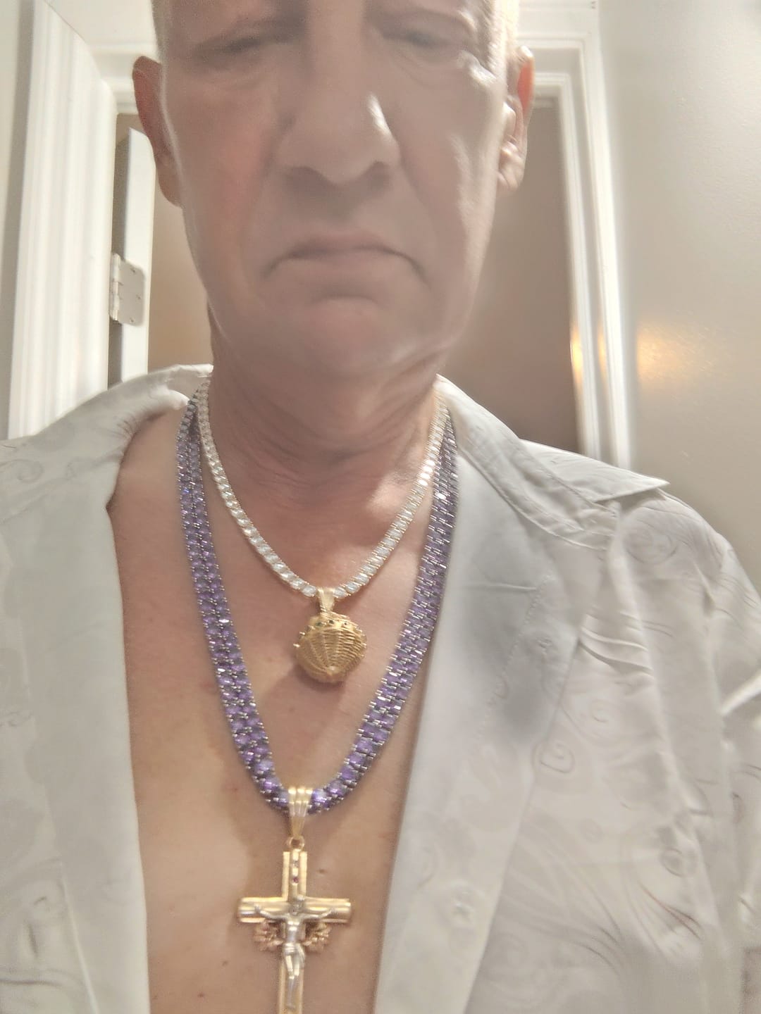 Customer photo review of 5mm Tennis Chain - Purple Amethyst