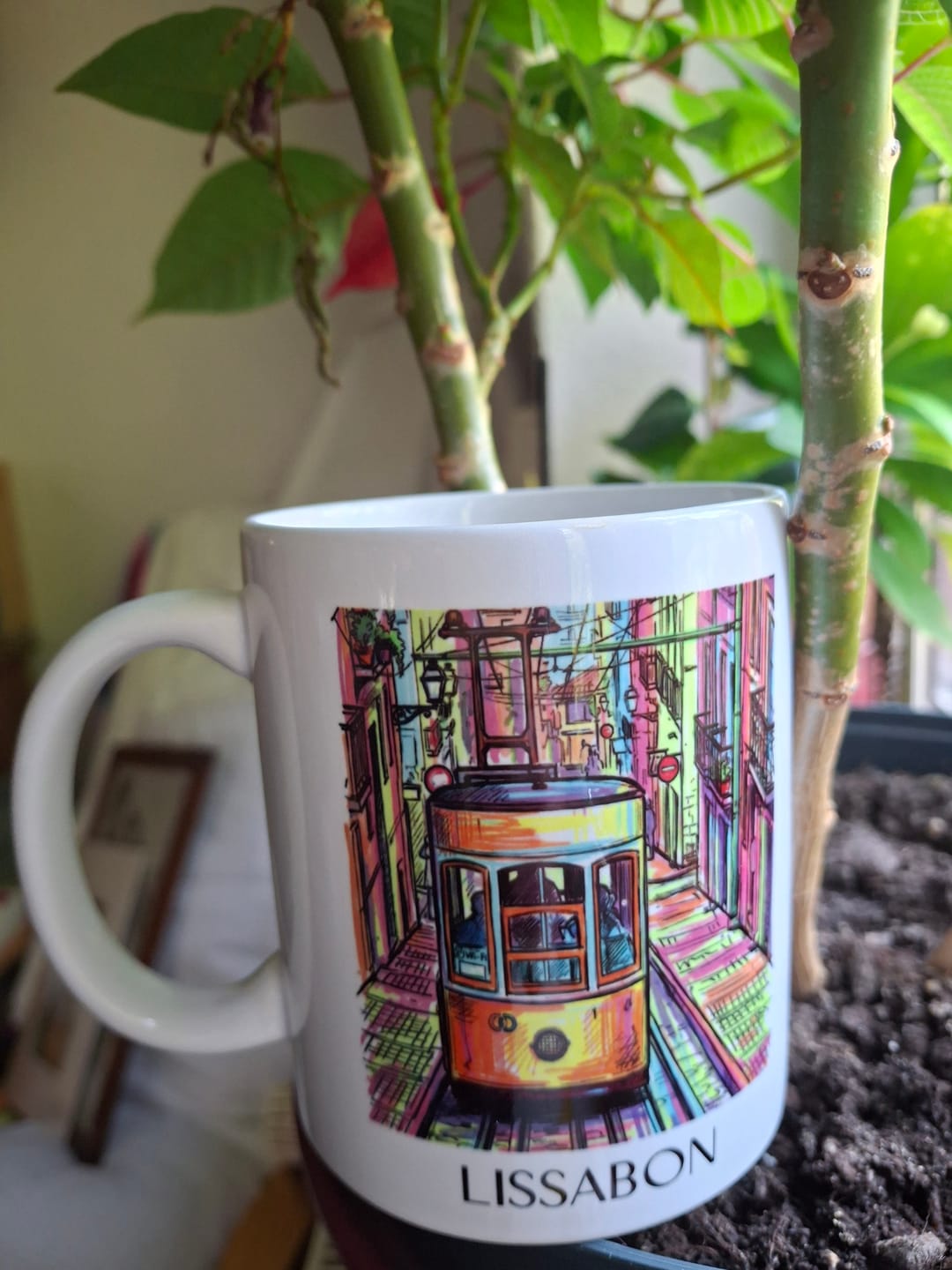 Customer photo review of Lissabon - Portugal Becher - Kaffeetasse im Ölgemälde Stil