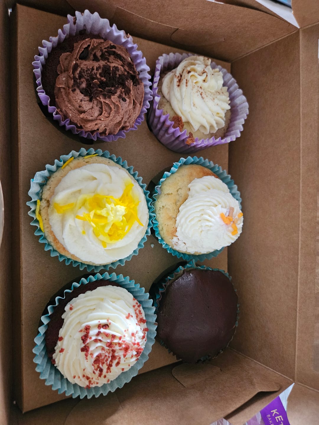 Customer photo review of Assorted Keto Cupcakes Gift Box