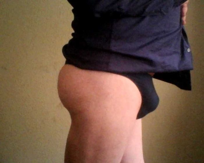 Customer photo review of 4 Pack Men’s Ice Silk Low-Rise Lightweight Breathable Support Thongs