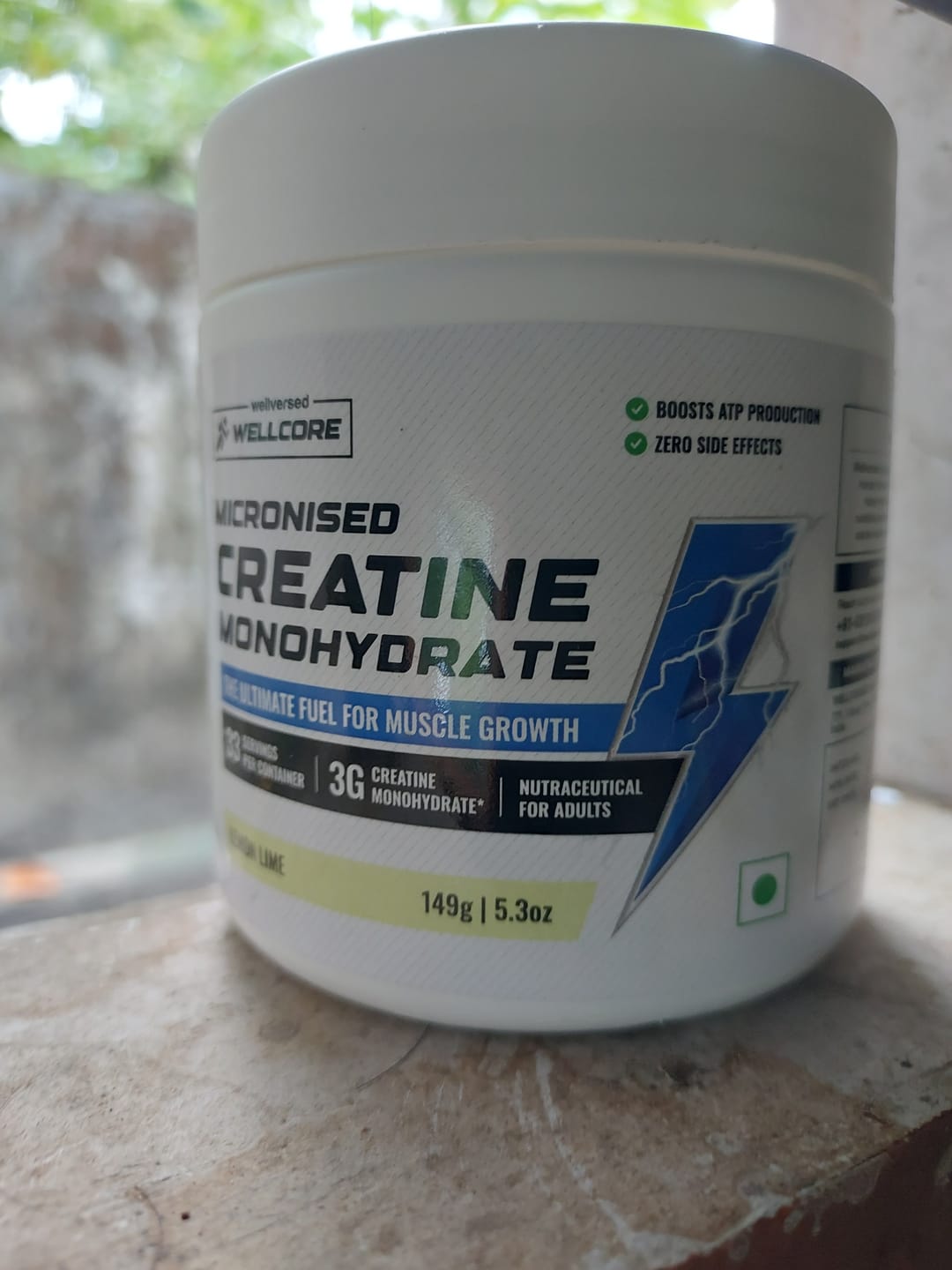 Customer photo review of Wellcore - Pure Micronised Creatine Monohydrate | Lemon Lime (149g, 33 servings)