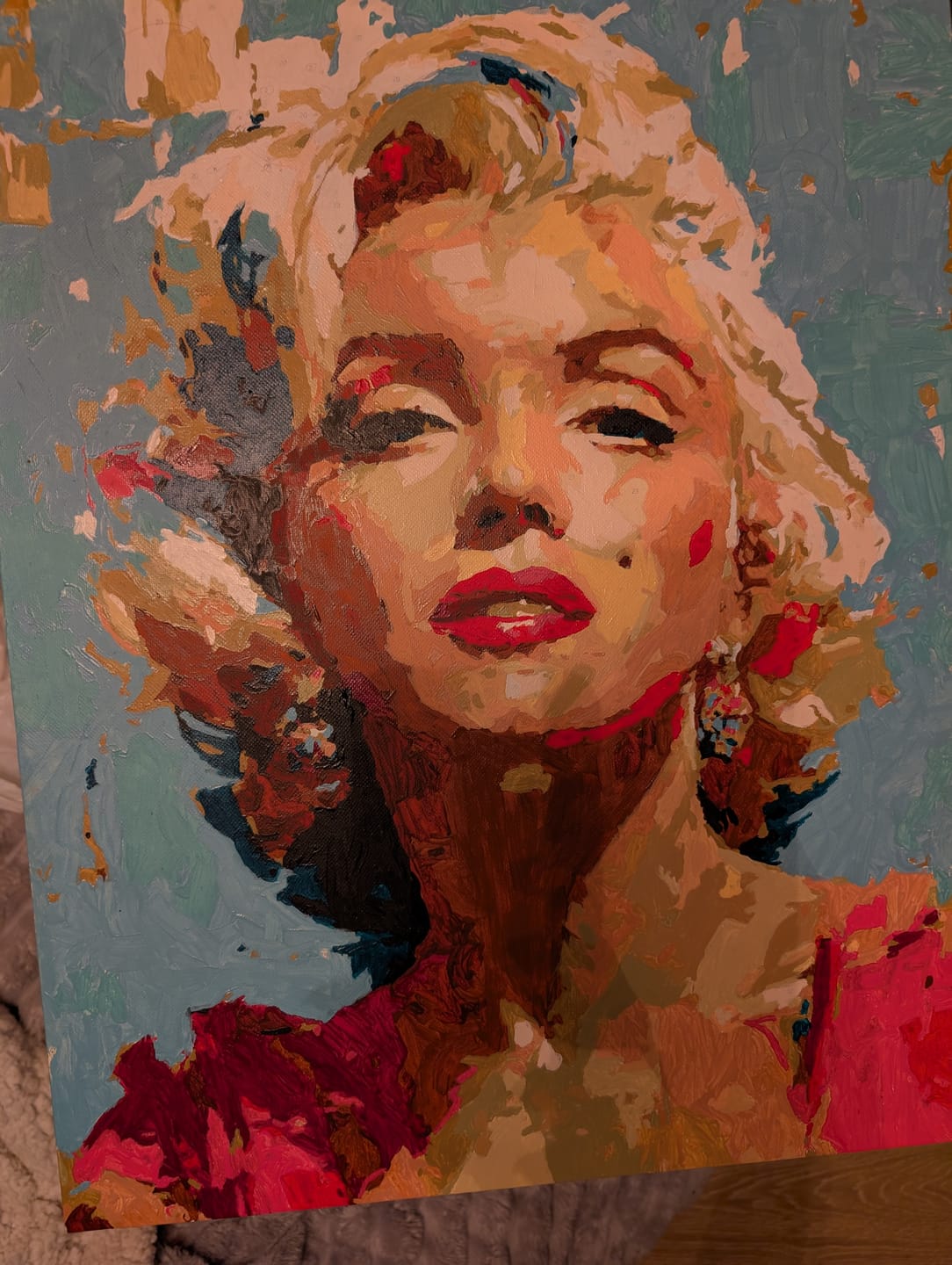 Customer photo review of Expressive Marilyn | Paint by Number