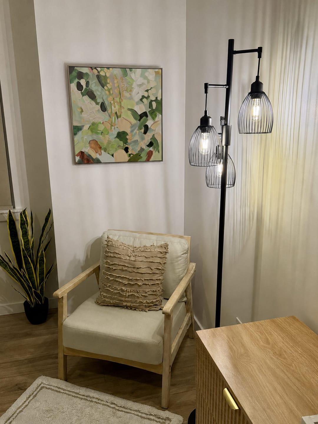 Customer photo review of Colorful Abstract Textured Painting Canvas #AT042