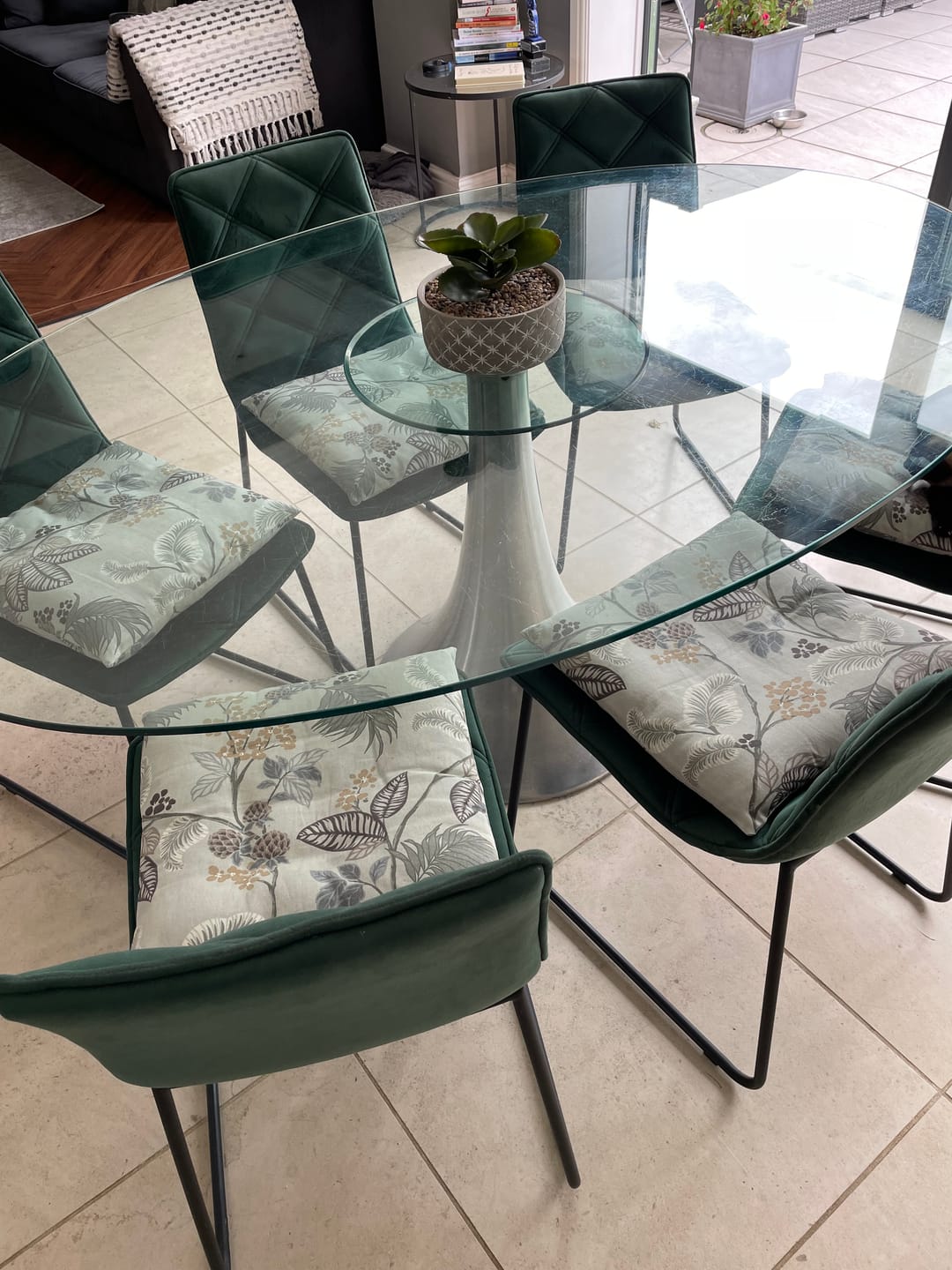 Customer photo review of Forest Flourish Cotton Canvas Fabric