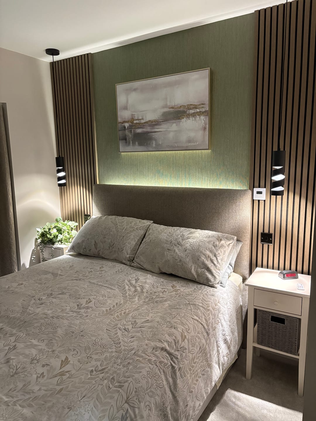 Customer photo review of Walnut Acoustic Wall Panel