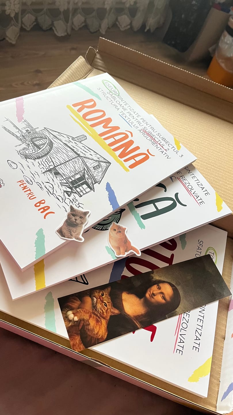 Customer photo review of Pachet Bacalaureat (Română + Istorie + Logică) Bacademia