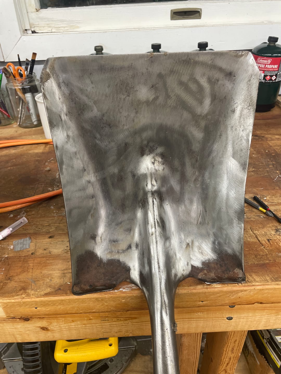 Customer photo review of Stripping Discs 4-1/2" Paint & Rust Removal Wheels for Angle Grinder, Clean and Remove Coatings, Scaling, Welds and Oxidation