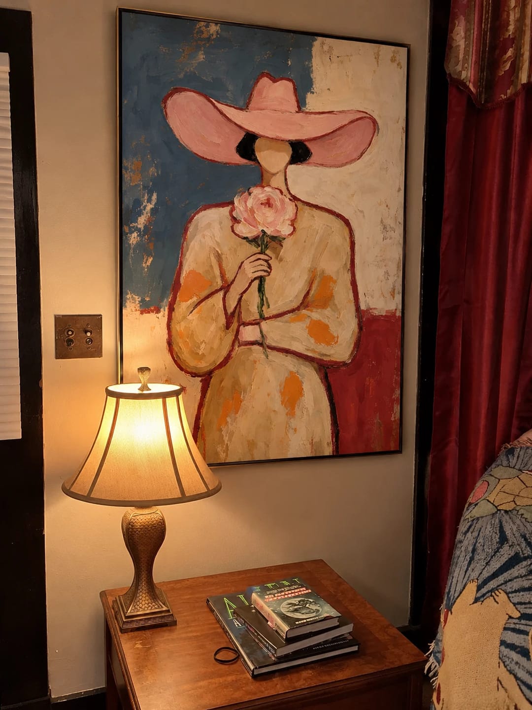 Customer photo review of Western Pop Art｜Pink Hat And Peony
