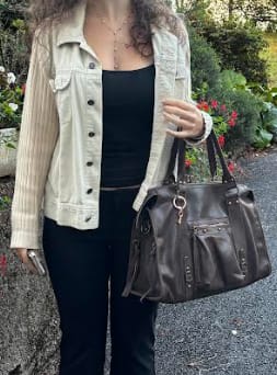 Customer photo review of It girl bag espresso martini