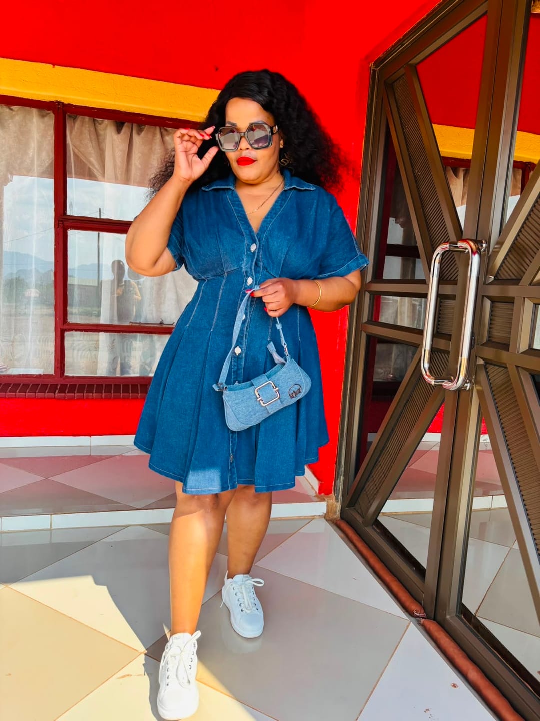 Customer photo review of Denim Lily Shoulder Bag