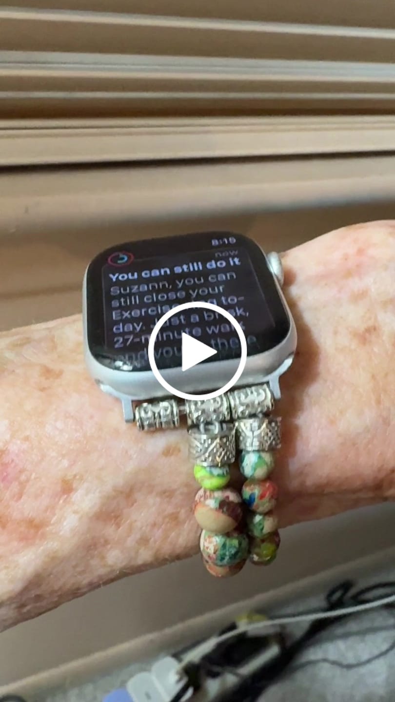 Customer video review of Vineyard Jasper Stretch Apple Watch Strap