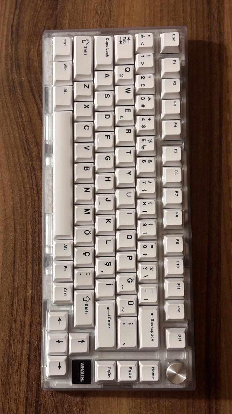 Customer photo review of Wraith W75 V2 Klavye (Manyetik Switch / HE)