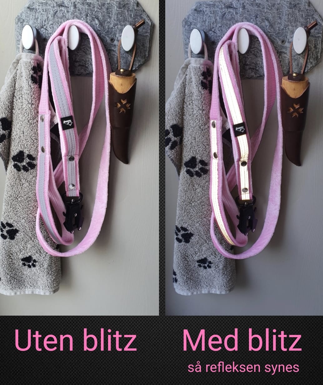 Customer photo review of Guard Leash Safe Baby Pink - Väktarkoppel med handtag & reflex