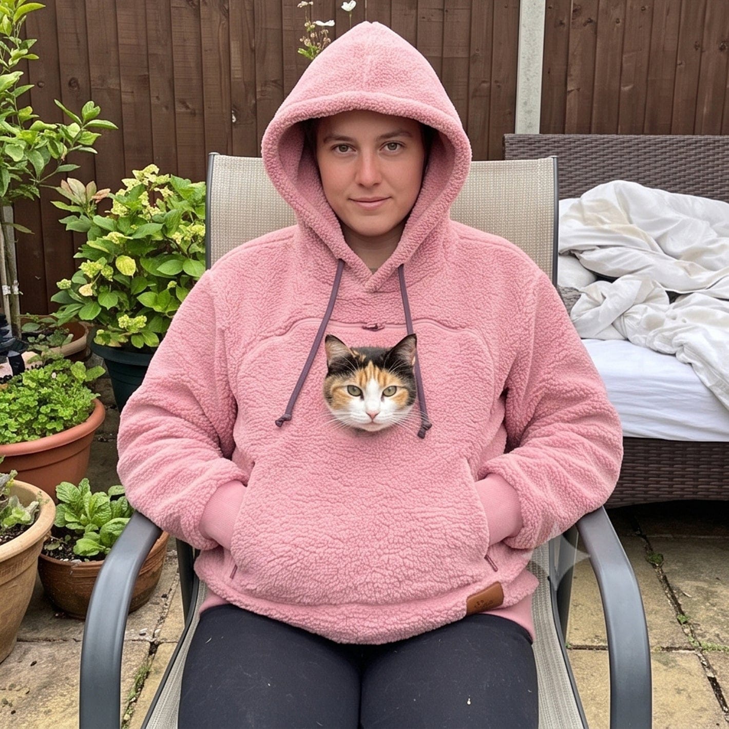 Customer photo review of PeekPet™️ Sudadera portamascotas