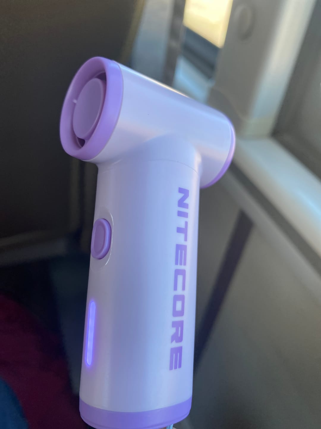 Customer photo review of NEF Nano - Palm-Sized High-Speed Handheld Fan