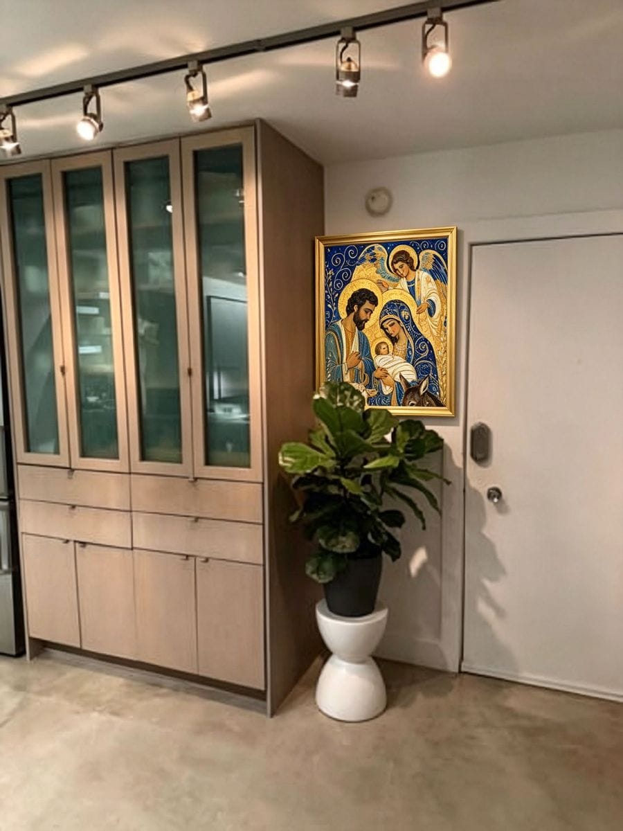 Customer photo review of Sacred Folk Art Painting #CA063
